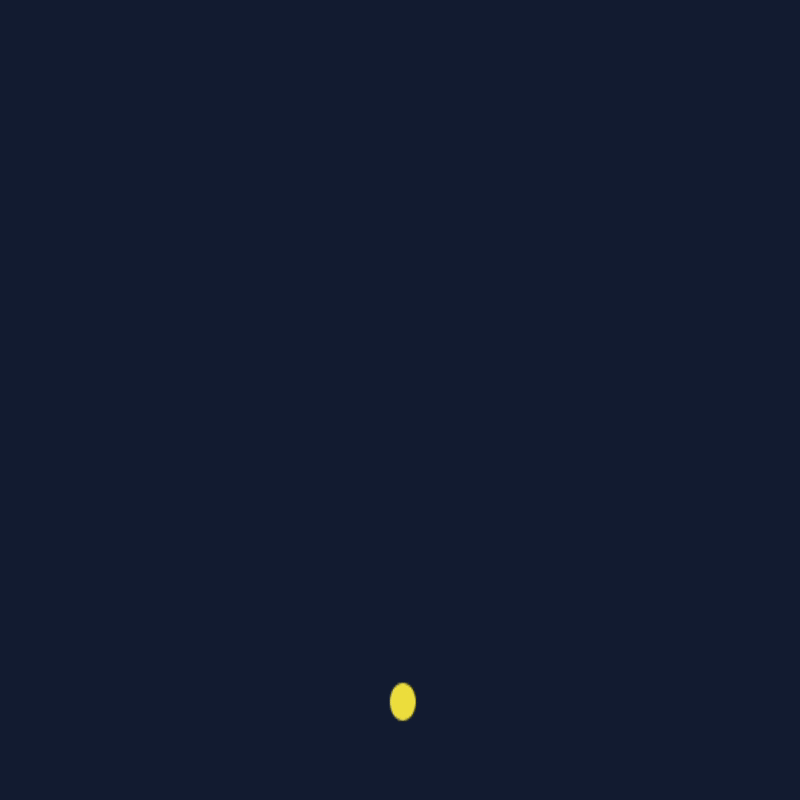 Move a little dot around and press space to spawn a bubble that expands and fades out. You can aim it anywhere on the canvas and fill the screen with rings.