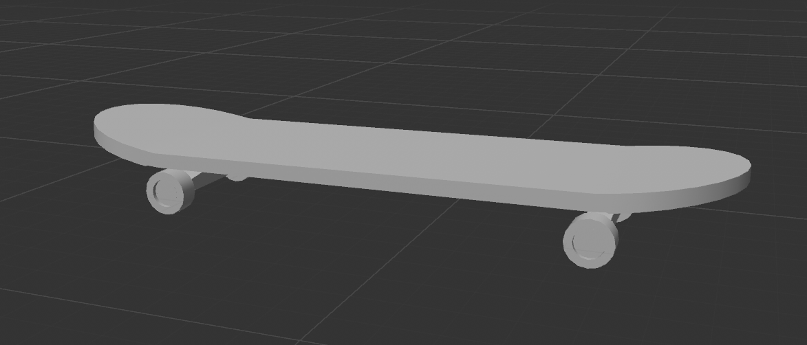 Final model of the skateboard