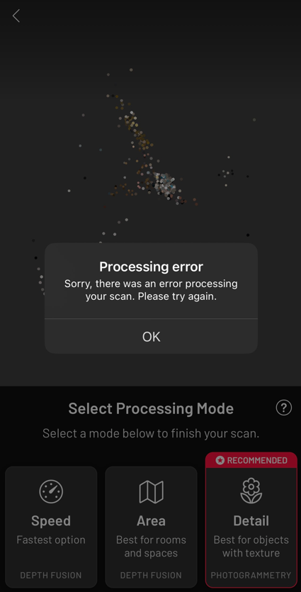 Trying to scan objects
